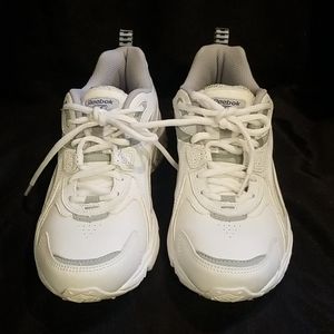 Reebok DMX Tennis Shoes White/Light Gray Sz 8